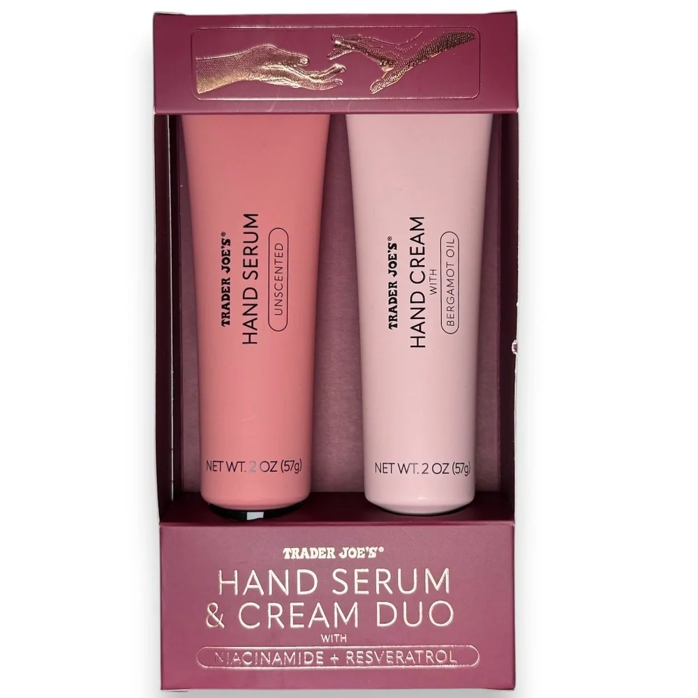 TRADER JOE'S Hand Serum & Cream Duo Niacinamide Resveratrol 2oz